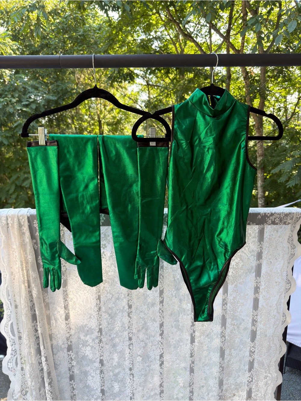 Mortal Kombat Jade Cosplay Costume- Green Full Set